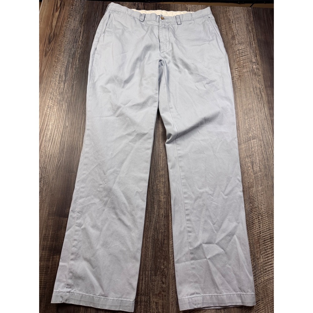 Polo Ralph Lauren Classic Fit Chinos Light Blue Cotton Pants Mens 36x34